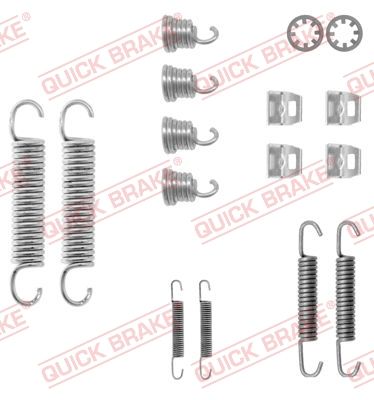 QUICK BRAKE priedų komplektas, stabdžių trinkelės 105-0612